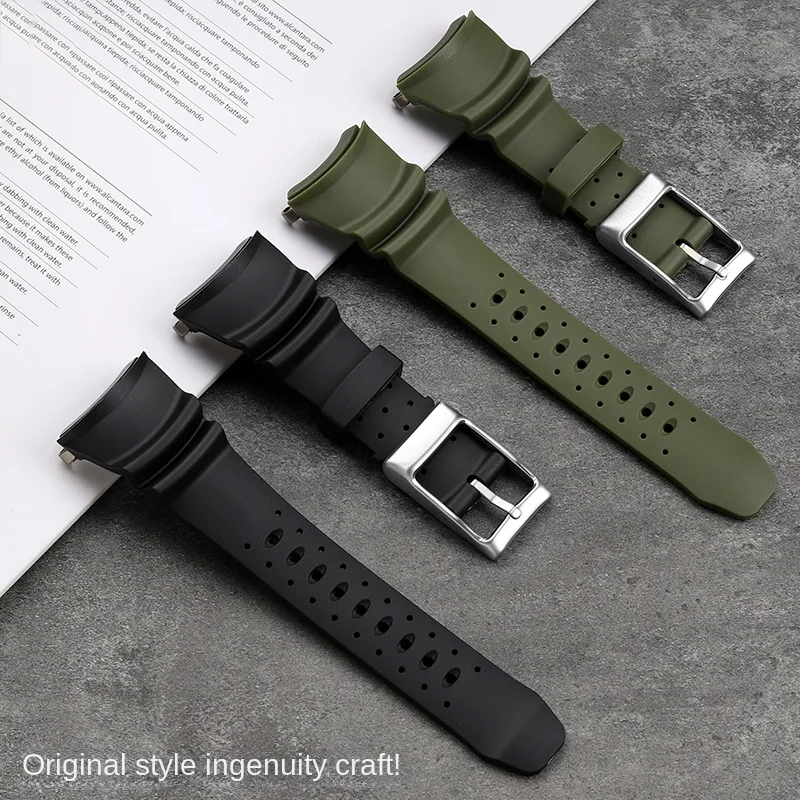 Correa de goma con extremo cur - Citizen Watch Promaster reseña y precio